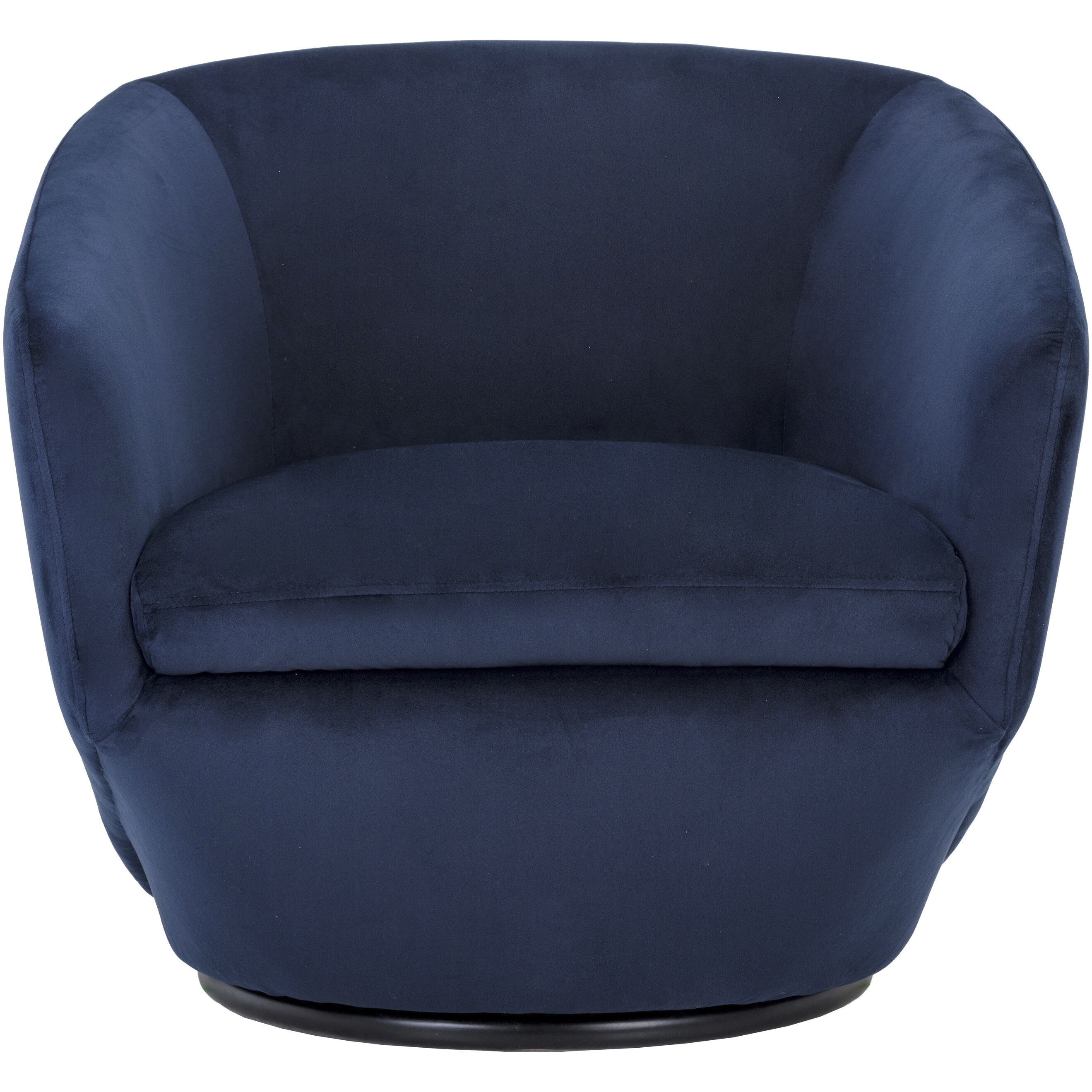 Treviso Metropolis Blue Swivel Lounge Chair, Swivel